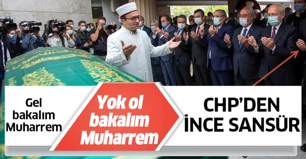 CHP Genel Merkezi, Bekir Coşkun'un cenazesinde Kılıçdaroğlu'yla yan yana saf tutan Muharrem İnce'ye sansür uyguladı