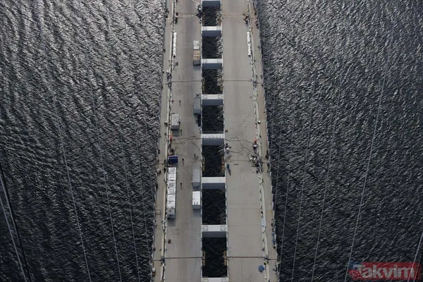 1915 Çanakkale Köprüsü 318 metre yükseklikten görüntülendi - 23