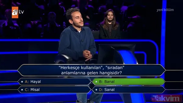 Oktay Kaynarca'nın sunduğu Kim Milyoner Olmak İster'de soruya verilen cevap ünlü sunucuyu bile şaşırttı: Çok ilginç! - 7