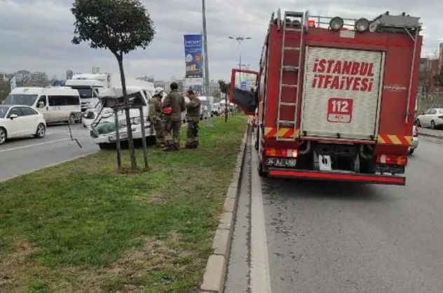 Başakşehir'de kaza: Yaralılar var