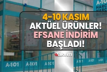 Efsane Cuma kampanyaları başladı; İNDİRİMLİ ÜRÜNLER listelendi! 4-10 Kasım A101 AKTÜEL ÜRÜNELR KATALOĞU!