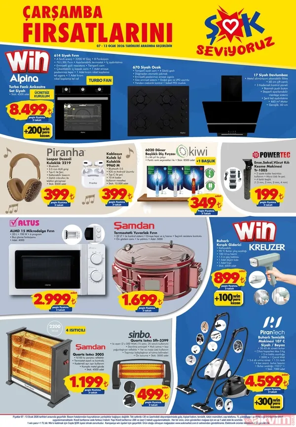 ŞOK Aktüel 7 Ocak 2026 kataloğu! Columbia mont ve buharlı temizlik makinesi geliyor - 3