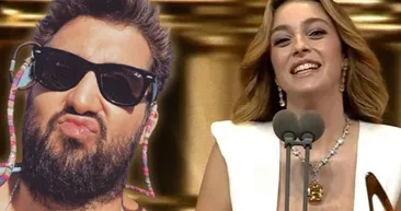 Melis Sezenin ödül töreni konuşmasını tiye alan Doğu Demirkol ortalığı yıktı geçti: Bunu tutuyorum çünkü elimde şu an