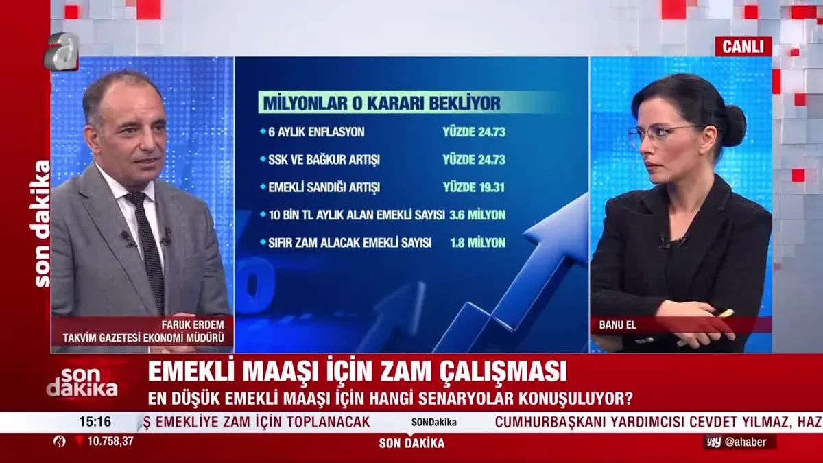 Emekli maaşı için zam çalışması! İşte detaylar…