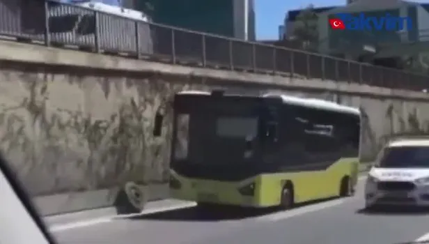 İETT fiyaskosunda bugün! Seyir halindeki otobüsün lastiği yerinde çıktı