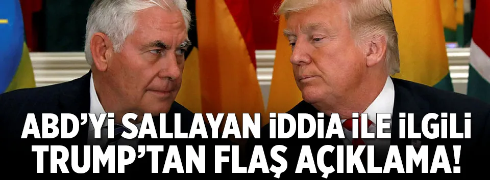 ABD’yi sarsan iddiayla ilgili Trump’tan flaş açıklama