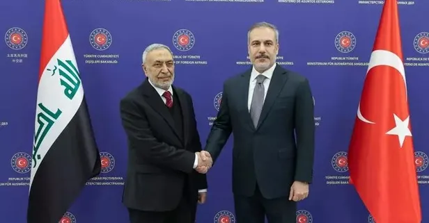 Dışişleri Bakanı Hakan Fidan Irak Temsilciler Meclisi Başkanı Mahmud Meşhedani ile görüştü