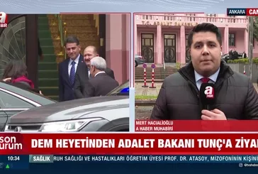 Adalet Bakanı Tunç DEM heyetini kabul etti