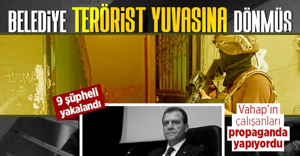 Mersin'de belediye terörist yuvasına dönmüş! 9 şüpheli yakalandı