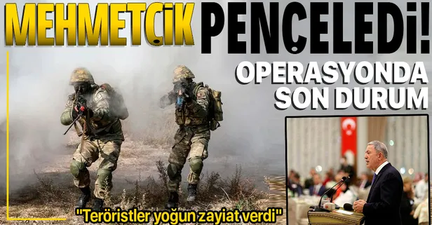 Milli Savunma Bakanı Hulusi Akar'dan 'Pençe Kilit Operasyonu' açıklaması: "Teröristler yoğun zayiat verdi"