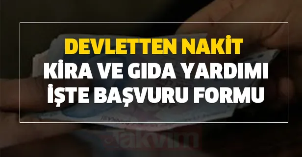 Devletten nakit, kira ve gıda yardımı-işte başvuru formu (biz bize yeteriz)