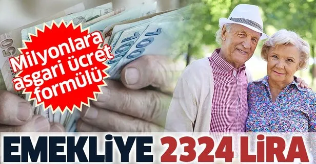 Emekliye 2324 lira | 2020 SSK SGK ve Bağ-Kur en düşük emekli maaşı ne kadar olacak?