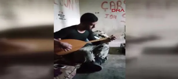 Afrin’deki Mehmetçik’ten duygulandıran türkü