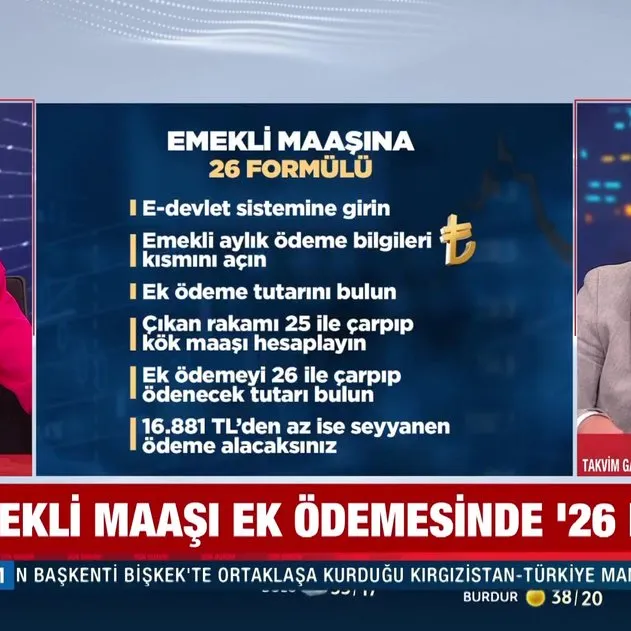 Emekli maaşına ''26 formülü''