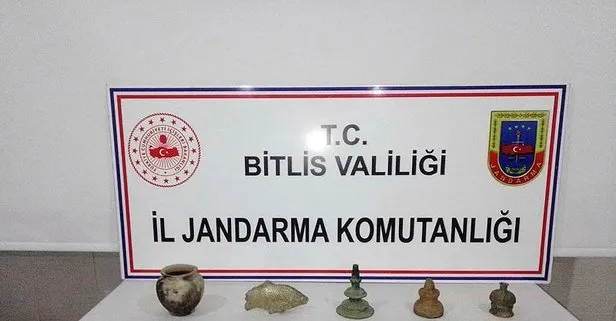 Bitlis’te 33 parça tarihi obje ele geçirildi