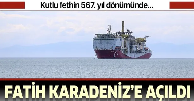 Fatih sondaj gemisi kutlu fethin 567. yıl dönümünde Karadeniz’deki ilk sondaj için uğurlandı