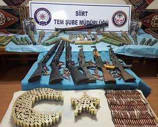 Cami ve mezarlıktan cephanelik çıktı