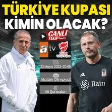 Ziraat Türkiye Kupası Finali: Beşiktaş Trabzonspor maçı ilk 11’leri belli oldu