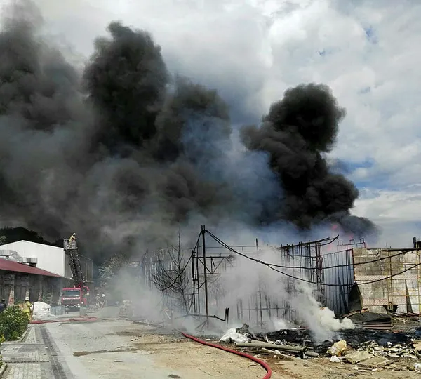 Beykoz'da fabrika yangını-2