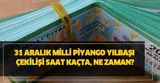 Milli Piyango sonuçları ve bilet sıralı sorgulama MPİ’de - Milli Piyango 31 Aralık bugün yılbaşı çekiliş sonucu