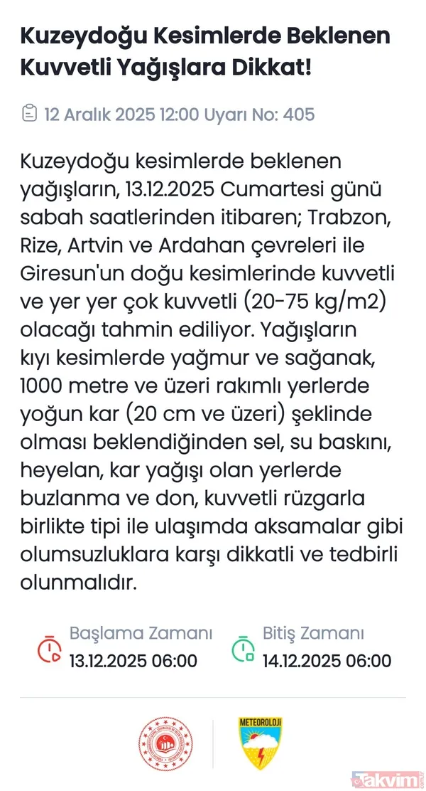 47 il alarm listesinde! Meteoroloji uyardı: Atkıları sıkı sıkı sarın - 2