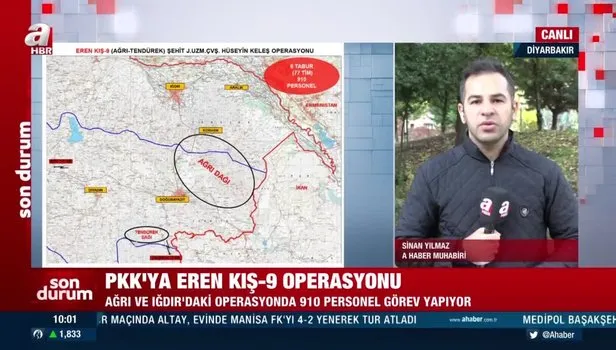 SON DAKİKA! Ağrı ve Iğdır'da terör örgütü PKK'ya karşı Eren Kış-9 operasyonu! 910 personel katılıyor