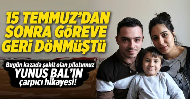 Şehit pilot Bal'ın çarpıcı hikayesi