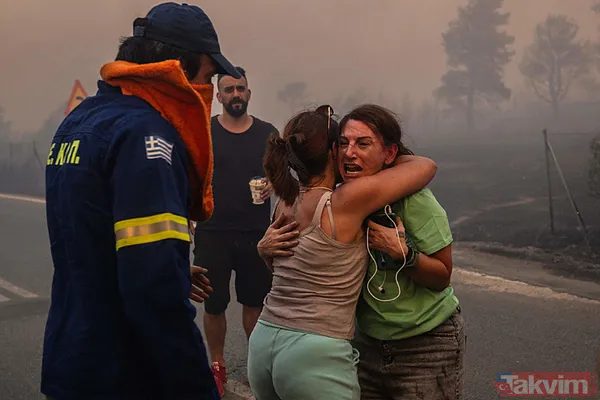 Yunanistan alevlere teslim oldu! O güne kadar kırmızı alarm! | Türkiye'den Yunanistan'a yardım eli - 12
