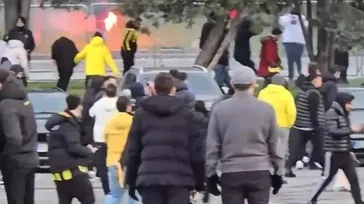 Galatasaray - Fenerbahçe Süper Kupa maçı öncesi taraftarlar arasında gerginlik!