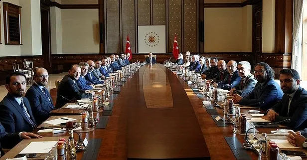 Cumhurbaşkanı Erdoğan MÜSİAD heyetini kabul etti-1