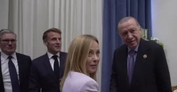 Gazze Zirvesi'nde güldüren diyalog! Başkan Erdoğan'dan Meloni'ye sigara uyarısı: Macron da dahil oldu | İtalyan basınında gündem oldu