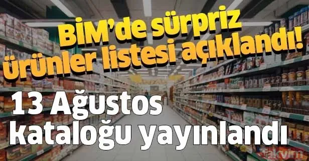 BİM�de salı günü sürprizler geliyor! 13 Ağustos 2019 BİM Aktüel ürünler