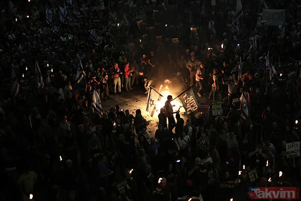 İsrail sokakları karıştı | Tel Aviv sokaklara döküldü! Katil Netanyahu'ya tepki yağdı: İstifa et - 50