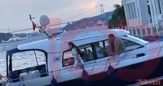 Sibel Can ile yakalanan Emir Sarıgül'ün 'evlilik teklifini kabul etmeyeceğim' demişti! Bomba görüntüler ortaya çıktı Buket Aydın teknede...