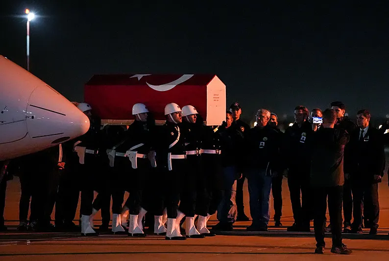 Şehit Pilot Bahar’ın cenazesi Türkiye’ye getirildi