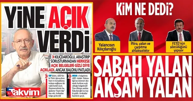 Yine ’açık’ verdi