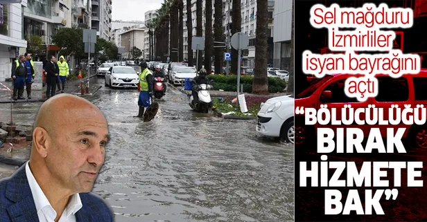 Sel mağduru vatandaşlardan CHP'li Tunç Soyer'e tepki: Bölücülüğü bırak hizmete bak