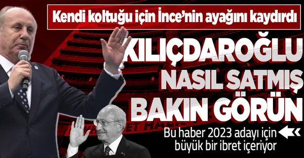 Muharrem İnce eski partisi CHP’ye ve Kılıçdaroğlu'na sert sözlerle yüklendi: Beni sattılar arkamdan hançerlediler