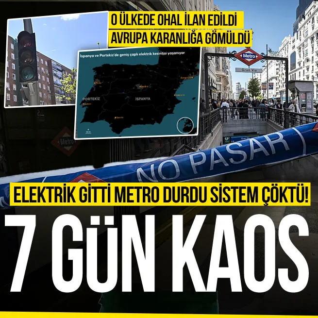 Avrupada elektrik krizi! İspanya, Portekiz, Fransa... | Normalleşme 1 hafta sürebilir
