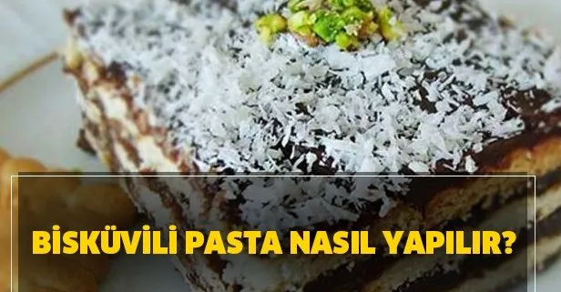 Bisküvili pasta nasıl yapılır? Pudingli bisküvili pasta yapımı! Petibörlü pasta tarifi!