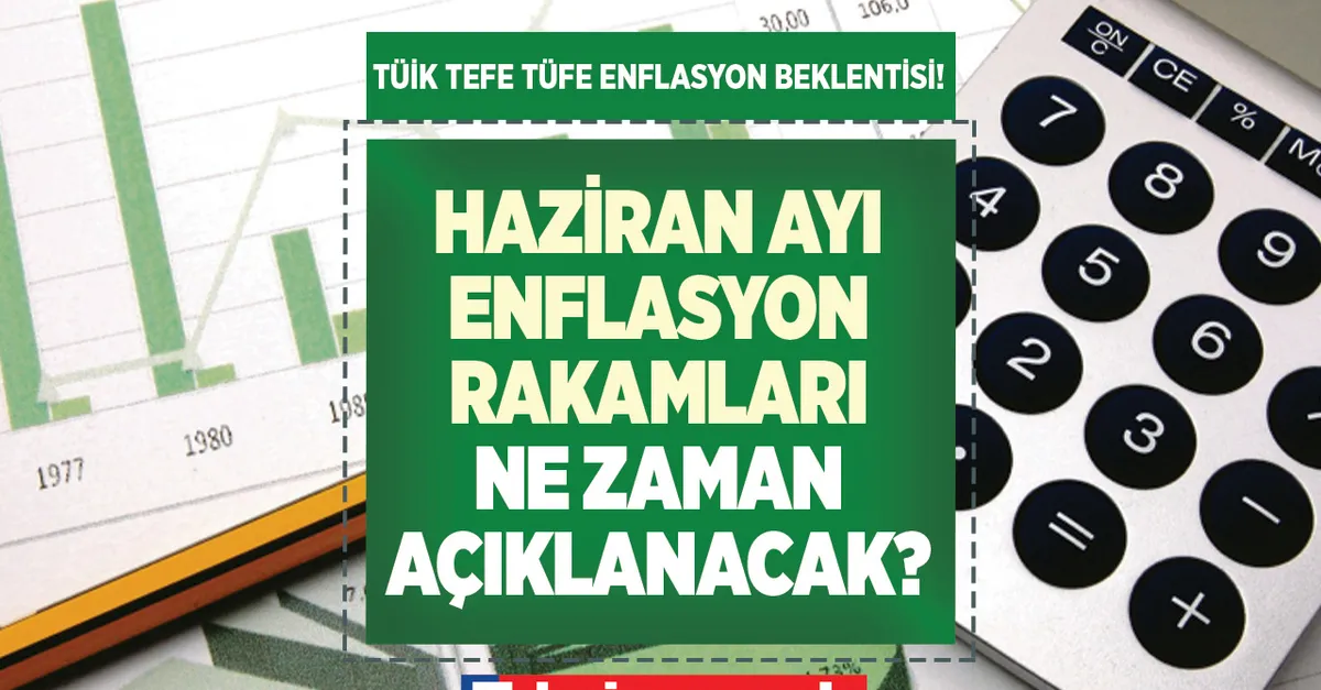 TÜİK TEFE TÜFE Haziran ayı enflasyon beklentisi yüzde kaç? Temmuz ayı kira artış oranı hesaplama!