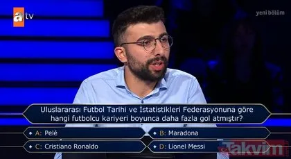 Pele, Maradona, Ronaldo, Messi... Kenan İmirzalıoğlu Kim Milyoner Olmak İster’de sordu, herkes araştırdı! En çok gol atan...