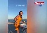 Yağmur Tanrısevsin kumsaldan paylaştı! Süper minisiyle ortalığı salladı