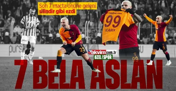 Son dakika Galatasaray haberleri... Aslan’dan müthiş performans! Son 7 maçta önüne geleni silindir gibi ezdi
