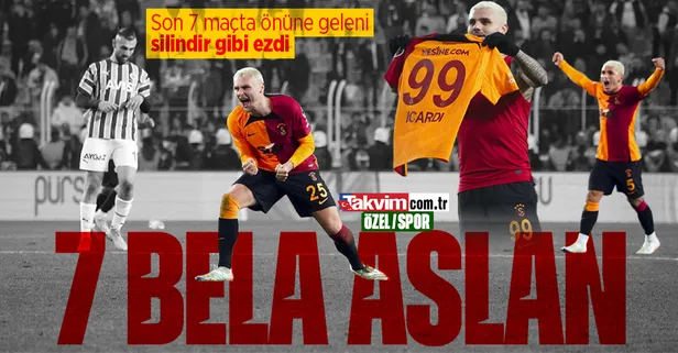 Son dakika Galatasaray haberleri... Aslan'dan müthiş performans! Son 7 maçta önüne geleni silindir gibi ezdi