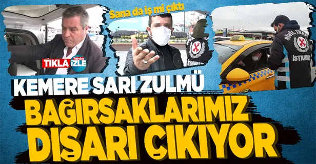 Emniyet kemerini takmayan taksici, suçu üretici firmaya attı: Fabrikaya söyleyin, bağırsaklarımız dışarı çıkıyor