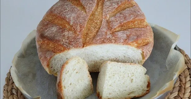 Bir daha ekmek almak yok! Sadece 3 malzemeyle 5 dakikada 2 ekmek! En hızlı pişirme yöntemi