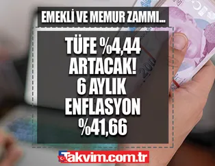 Memur ve emeklinin Temmuz zammı arşa çıkıyor! TÜFE %4,44 - 6 aylık enflasyon %41,66! 3100 TL alana 4391 TL! Hesaplı eski ve yeni maaş TABLOSU