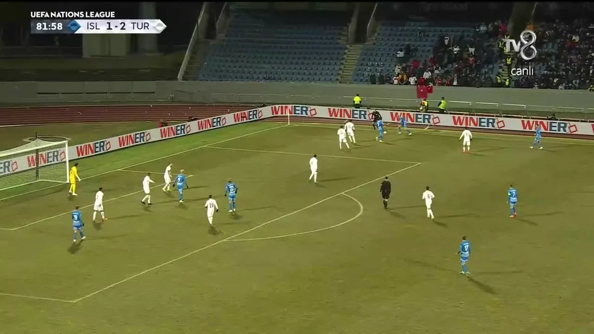 GOL: İzlanda: 2 - 2 TÜRKİYE | Andri Guojohnsen
