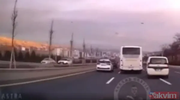 Yer: Ankara Pursaklar... Otoyolda makas cezasız kalmadı: 1627 TL ceza, ehliyete el koyma ve trafikten men... - 4